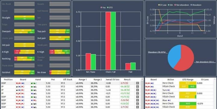 simple gto poker trainer