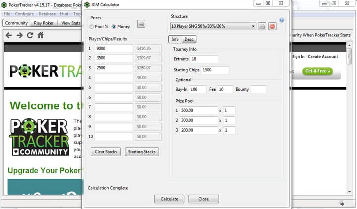 Independent Chip Model poker ICM