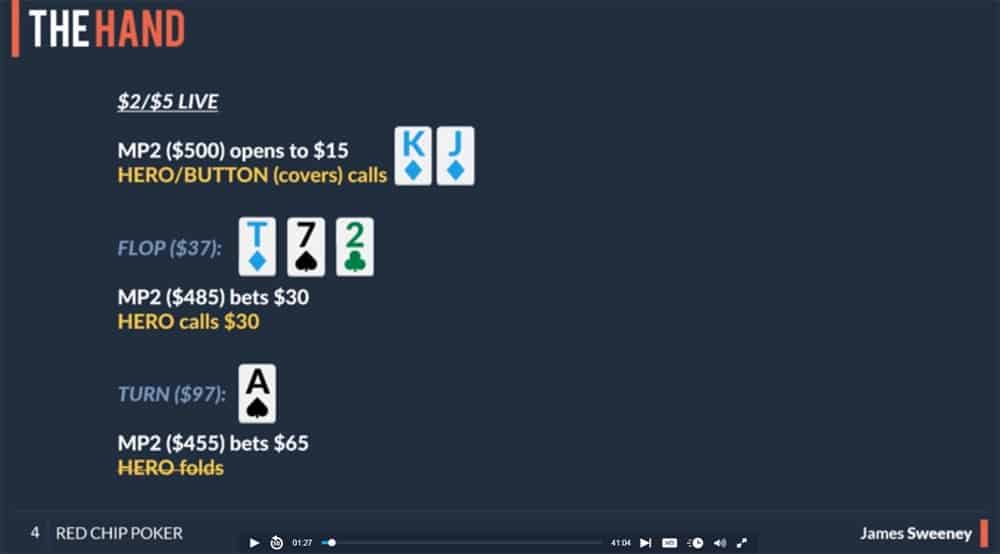 one percent review - poker hand example
