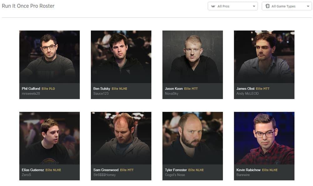 rio poker training site - meet the pros