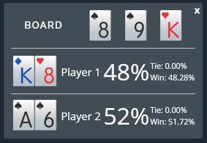 short deck poker rules hand equity