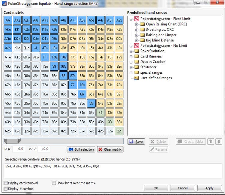 middle poker positions