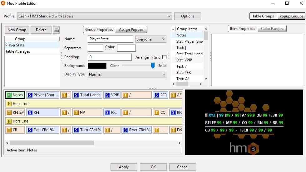 holdem manager 3 review HUD editor