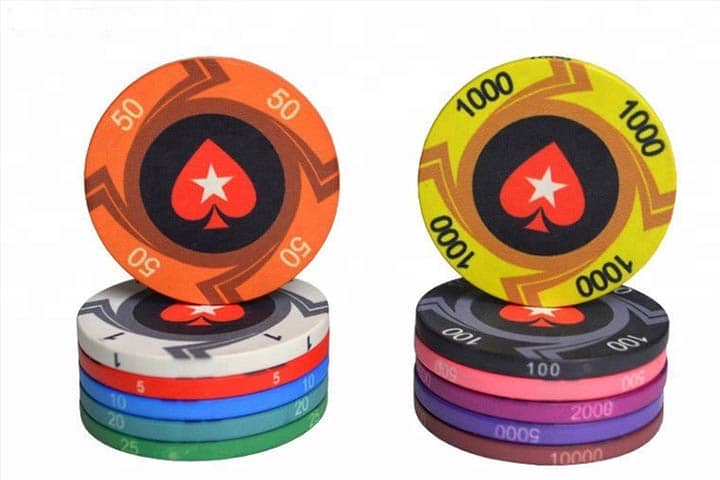 ept poker chip denominations