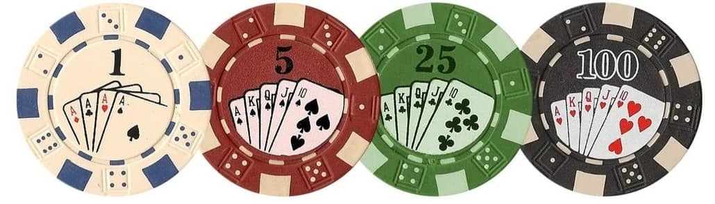 poker chips values