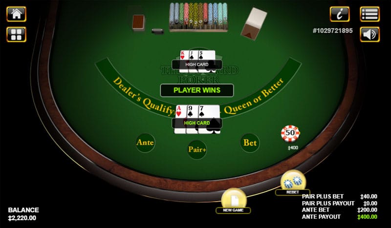3 card poker strategy