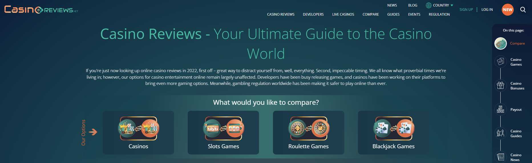 casinoreviews.net review website