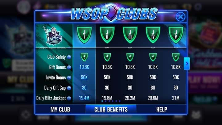 free WSOP chips for clubs