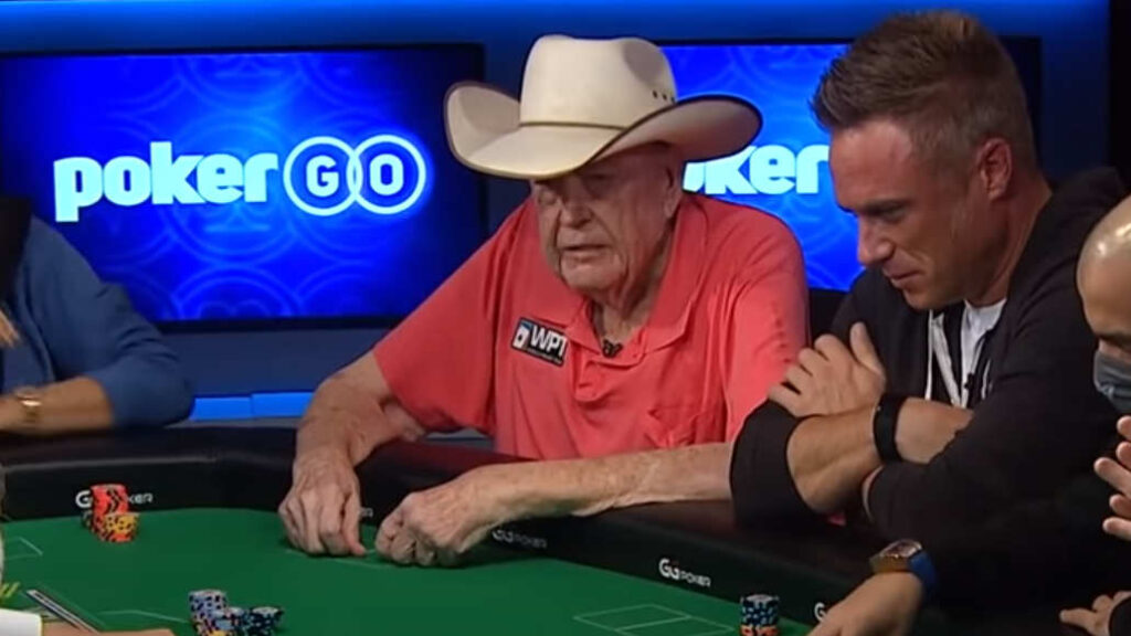The Legend Doyle Brunson Joins the Main Event, Bags for Day 2