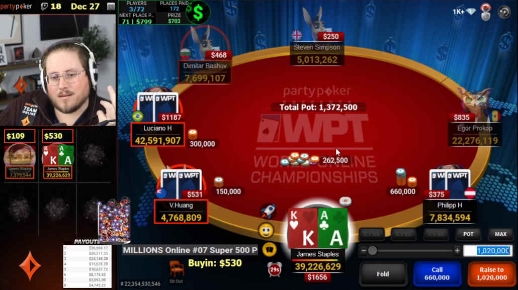 Jaime Staples poker on twitch