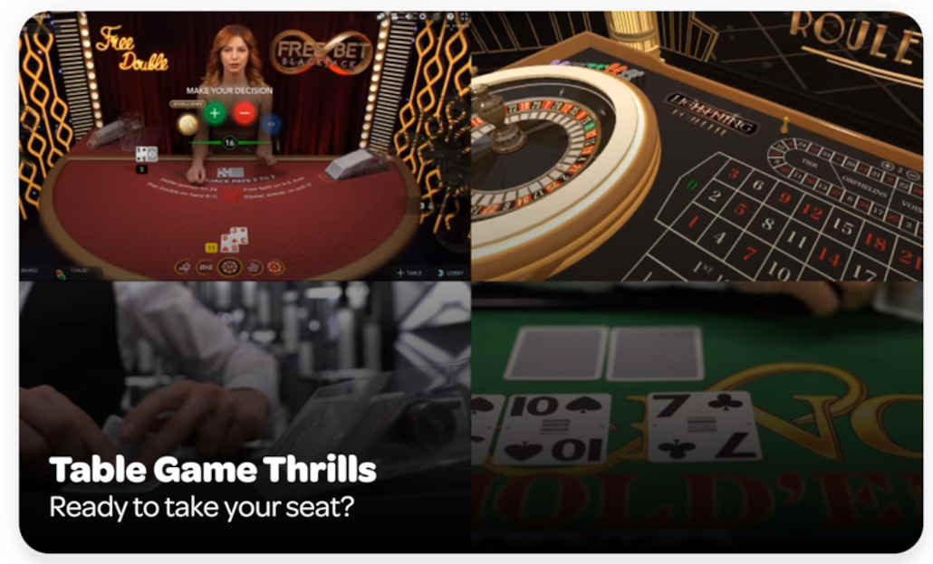 spin casino review table games