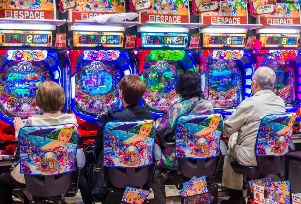 Popularity of pachinko in japan