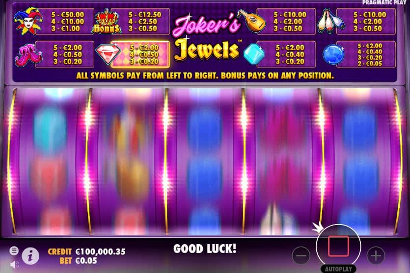 Play Joker’s Jewels Online