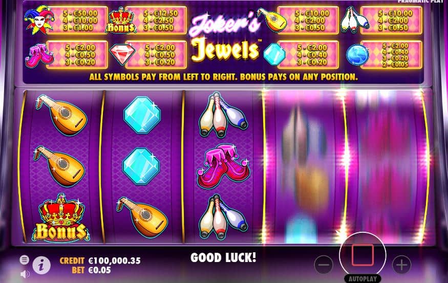 Play Joker’s Jewels Slot Demo For Free