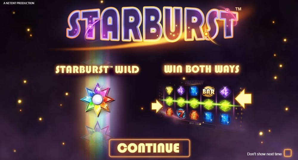 Play Starburst Slot online