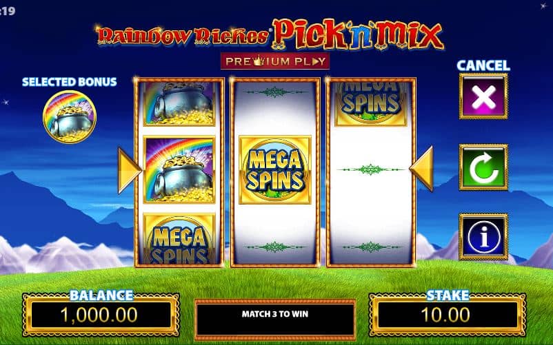 Rainbow Riches Pick and Mix free demo