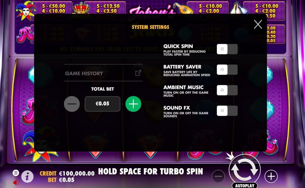 jokers jewels casino game