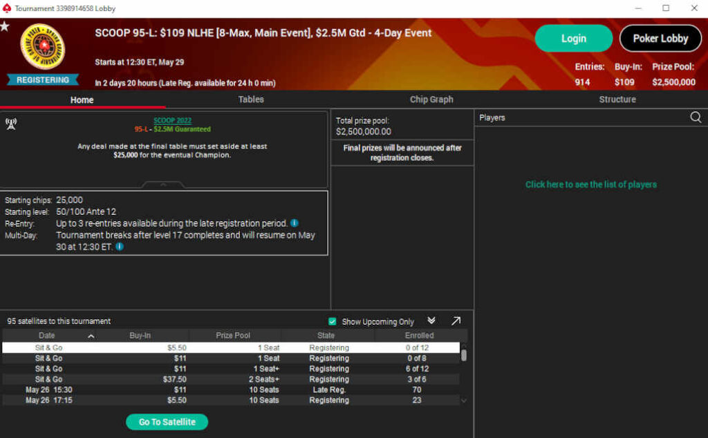 SCOOP 2022 Main Event Coming Up at PokerStars, Millions up for Grabs