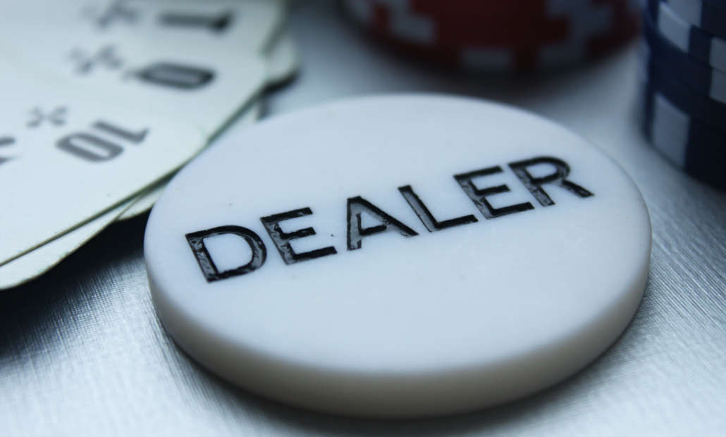 dealing cards in poker