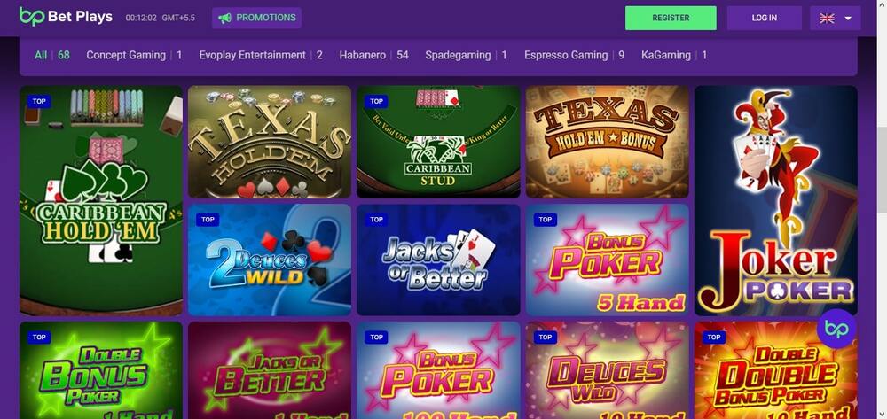 bet plays online poker