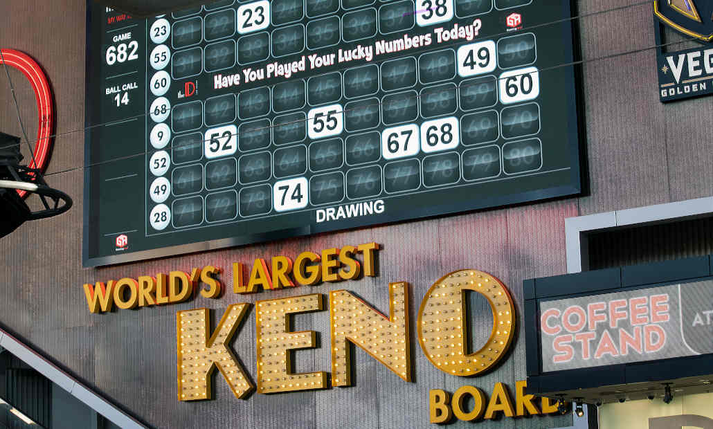 old vegas largest keno board