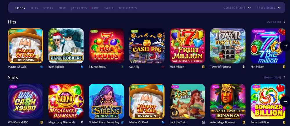 Games at 7BitCasino