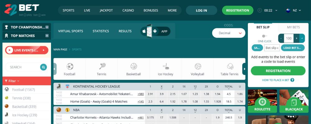22Bet Sportsbook – Best Online Gambling Sites