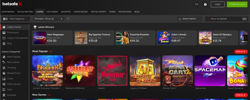 Betsafe Casino – Best Online Gambling Sites