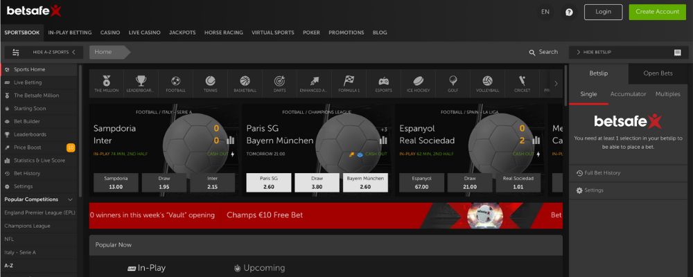 Betsafe Sportsbook – Best Online Gambling Sites