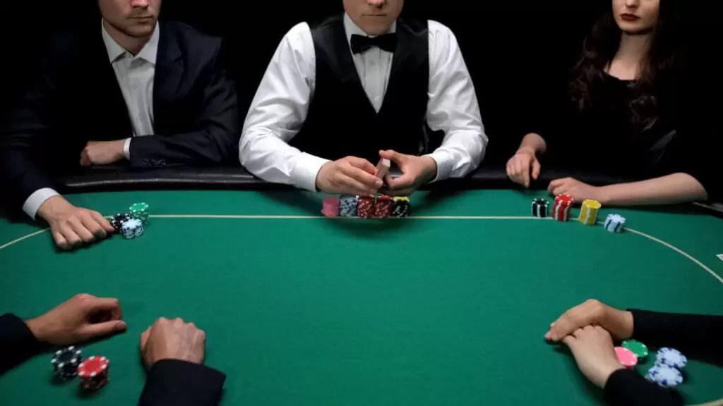 dealing poker
