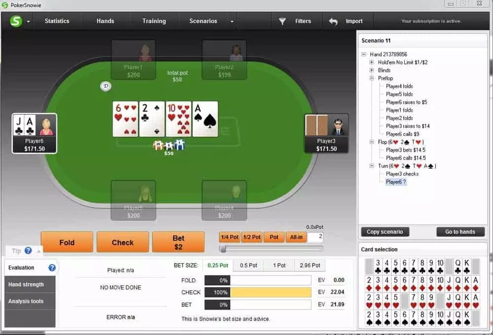 poker gto example