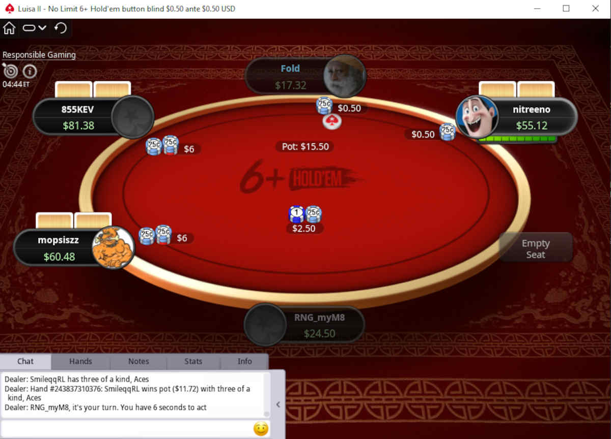 short deck holdem pokerstars