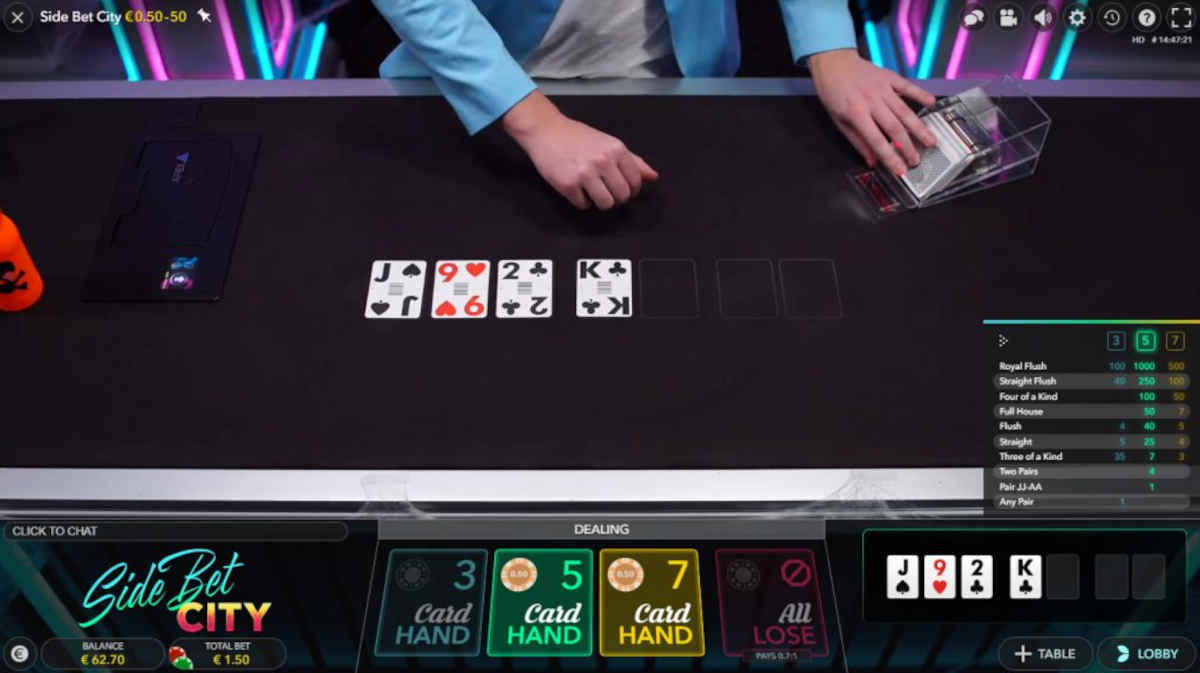 best live dealer poker variations