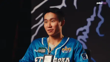 Ethan Yau in a PokerGO interview after winning his second WSOP Bracelet