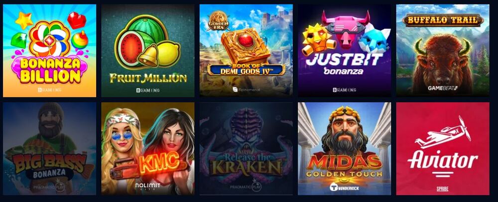 JustBit Casino Games