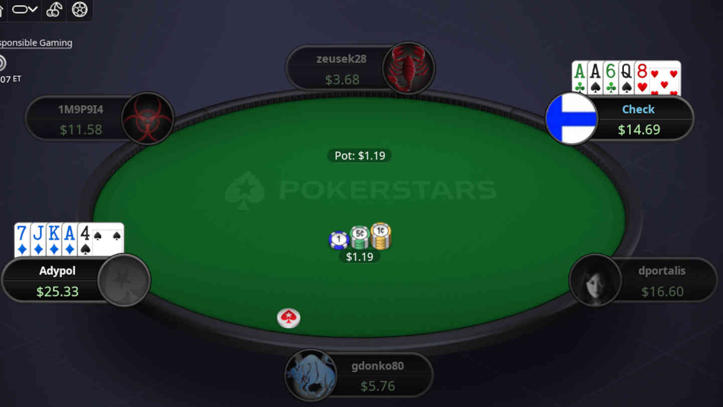 pokerstars 5 card draw