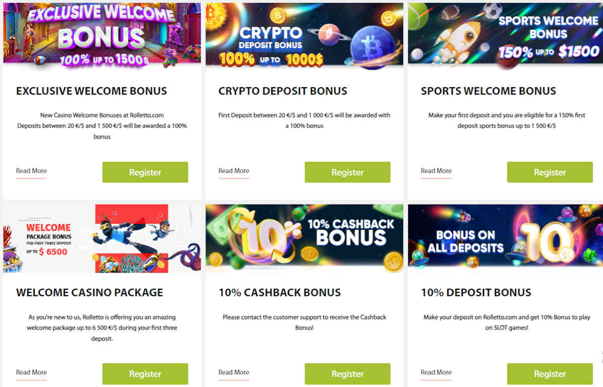 rolletto casino promotions