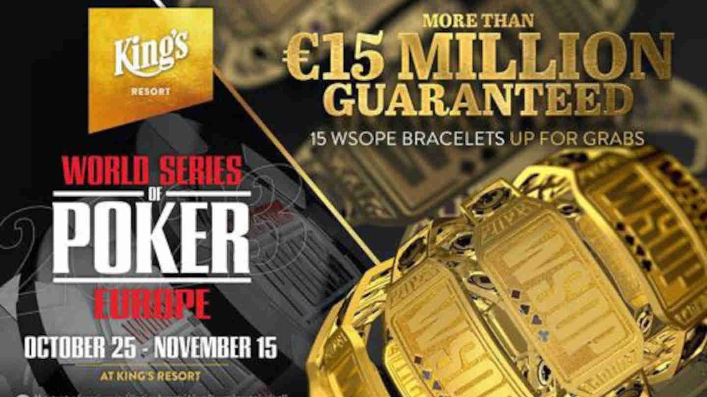 wsop europe announced