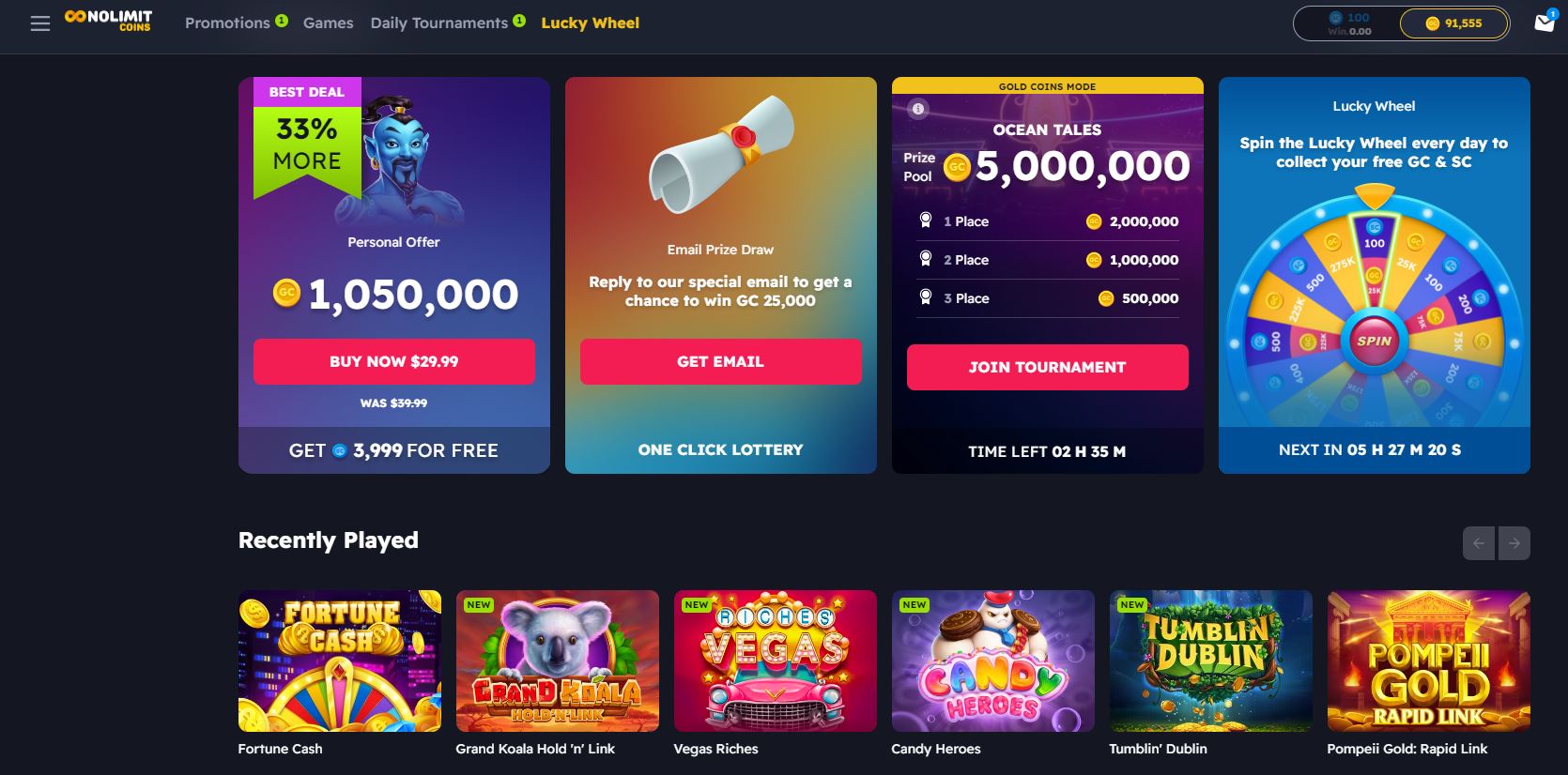 NoLimitCoins Casino Review