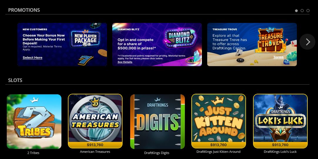 DraftKings Casino Slots