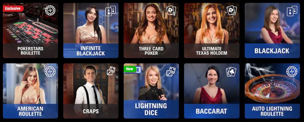PokerStars Casino US Live Dealer
