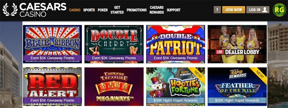 Top Online Gambling Site Caesars Palace Casino