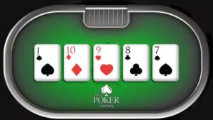 is 7 8 9 10 jack a straight in poker