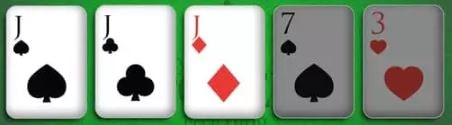 Three of a Kind Poker Hand