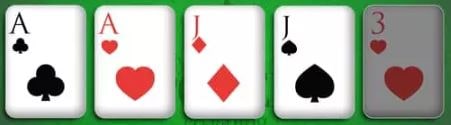Two Pair Poker Hand