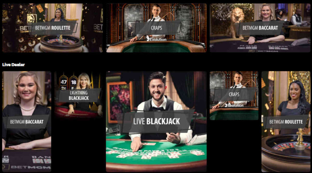 betmgm live dealer casino