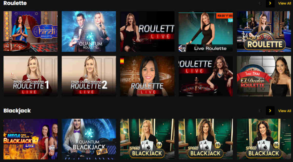 betswap gg live casino games
