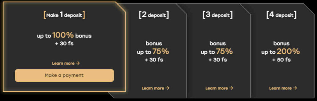 fairspin casino welcome bonus