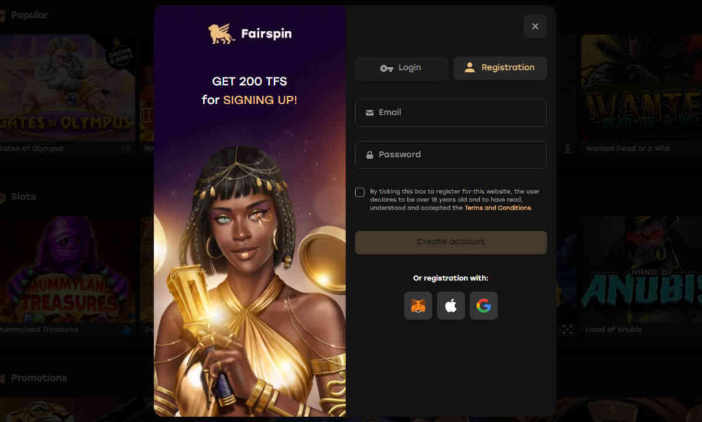 how to join fairspin casino