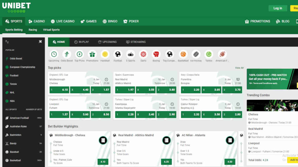 unibet sportsbook